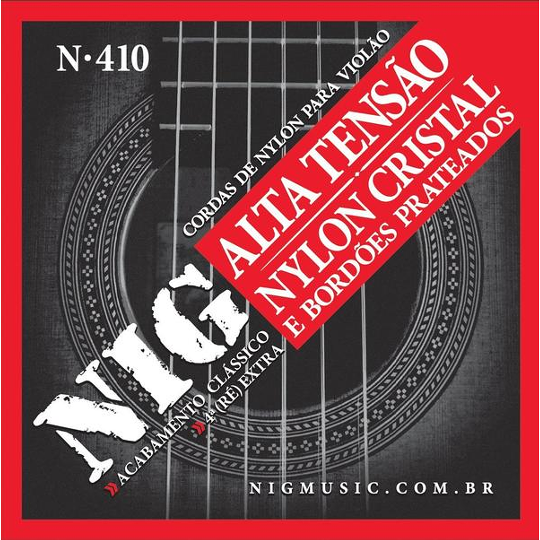 Set de cuerdas N-410 para Guitarra Clásica Nylon 29-44 Alta Tensión NIG STRINGS 1