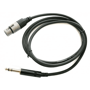 Cable XLR-H a Plug TRS balanceado de 1.5 metros REAN BY NEUTRIK