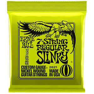 Set de Cuerdas Guitarra Eléctrica 7 Strings Regular Slinky 2621 ERNIE BALL