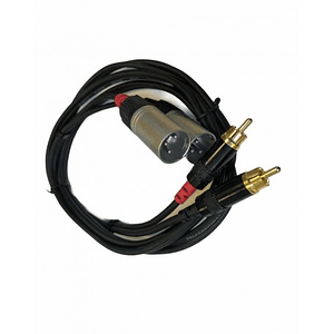 Cable Stereo 2XLR/M a 2RCA de 1.5 metros REAN BY NEUTRIK