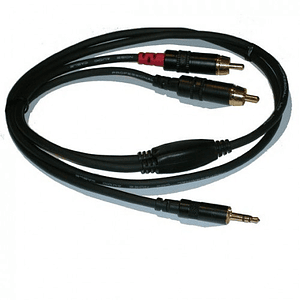 Cable MiniPlug TRS a 2RCA de 90 cm REAN BY NEUTRIK