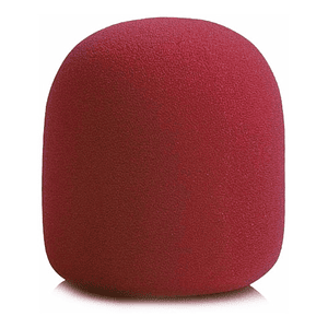 Esponja para micrófono tipo vocal - Color Roja 10MAS1