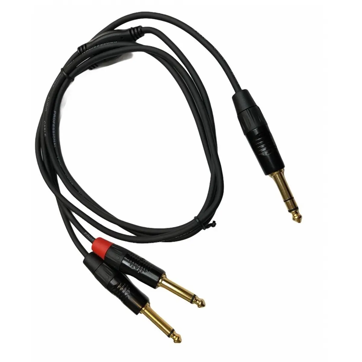 Cable mini plug TRS a 2 plug TS 1.5mts | Gorila Music