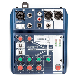 Consola Analoga con Interfaz USB Notepad 5 Soundcraft