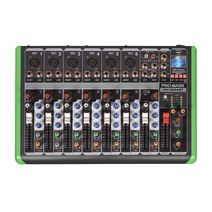 Consola Analoga Mixer 12CH 6Pre con FX y BT PM-1224BT PROBASS
