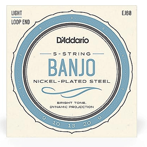 Set de Cuerdas Banjo 5 Cuerdas EJ60 9-20 DADDARIO