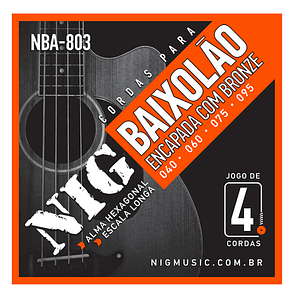 Set de Cuerdas para Bajo Electroacústico 4 cuerdas NBA-803 40-95 NIG STRINGS