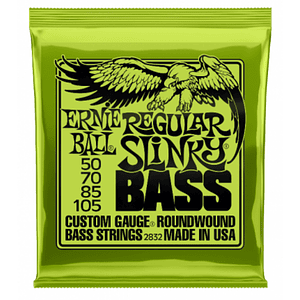 Set de Cuerdas Bajo 4 Cuerdas 2832 Regular Slinky 50-105 ERNIE BALL