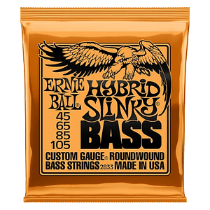 Set de Cuerdas Bajo 4 Cuerdas Hybrid Slinky 45-105 2833 ERNIE BALL
