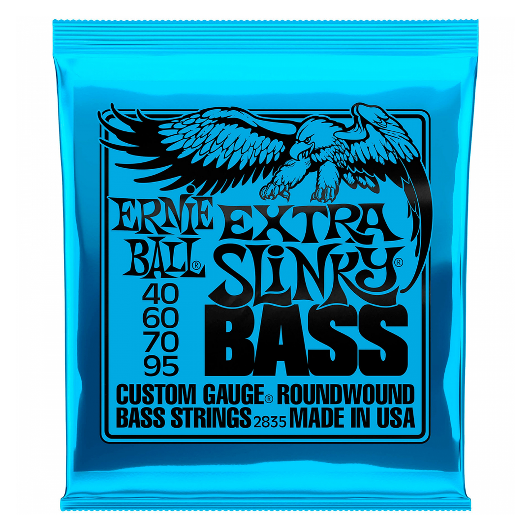 Set de Cuerdas Bajo 4 Cuerdas Extra Slinky 40-95 2835 ERNIE BALL 1