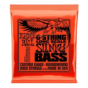 Set de Cuerdas Bajo 6 Cuerdas 2838 Slinky 32-130 ERNIE BALL