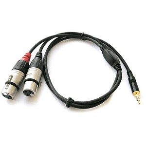Cable TRS-2XLR/H de 90 cm REAN BY NEUTRIK