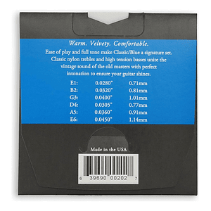 Cuerdas Guitarra Nylon Azul AUGUSTINE A400