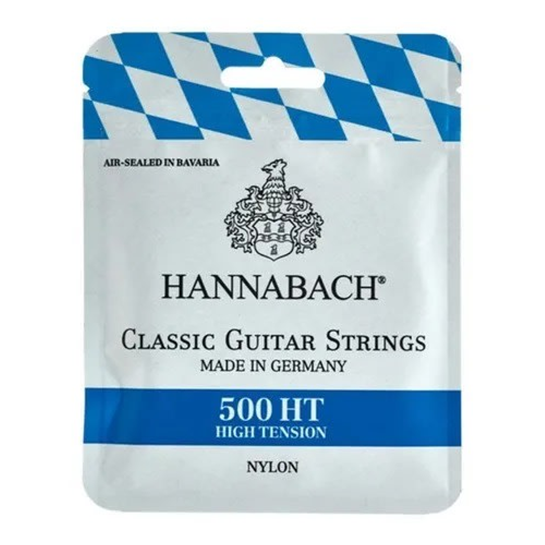 Cuerdas para Guitarra Clásica Nylon Alta Tensión 500HT Hannabach 1