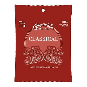 Cuerdas para Guitarra Clásica Alta Tensión Ball End M160 Martin