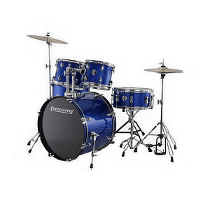  Bateria LC19519 5pcs C/Atriles y Platillos Blue Ludwig LC19519