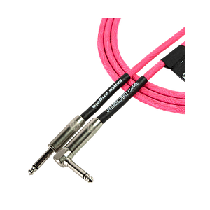 Cable Instrumento Santo Angelo NEON Pink conector en L 4.57m