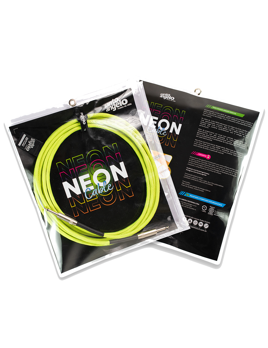 Cable Instrumento Santo Angelo NEON-G conector en L 4.57m
