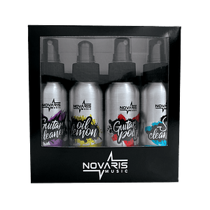 Set de 4 limpiadores inst. cuerdas 40ml Guitar-Kit NOVARIS
