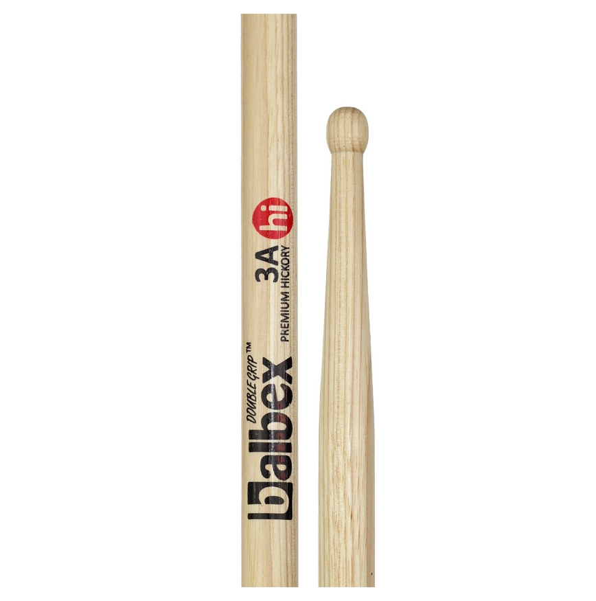 Baqueta Hickory HI3A Punta Madera 3A BALBEX