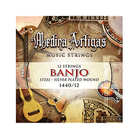Set Cuerdas Banjo 12 Cuerdas MEDINA ARTIGAS 1440/12D