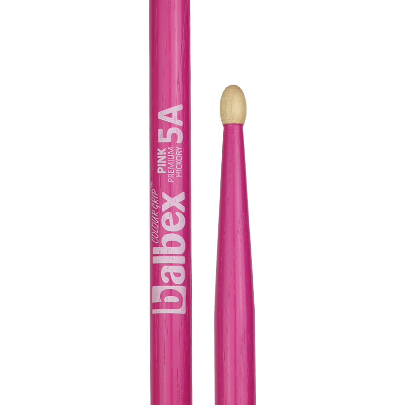 Baqueta Hickory HI5APINK Punta Madera 5A PINK BALBEX