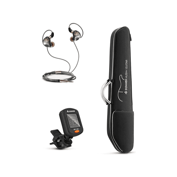 Guitarra Electroacústica HUSH-I BK DONNER 2