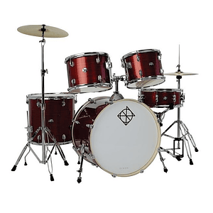Bateria Spark 5pcs Jazz Red C/Hardware PODSP520C2CRD DIXON 