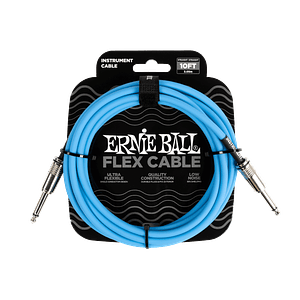 Cable Instrumento Flex Cable Azul 3M P06412 Ernie Ball