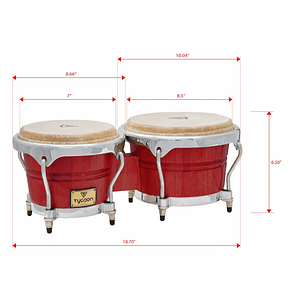 Bongo Master Series 7/8.5 Rojo MTBC-CR Tycoon