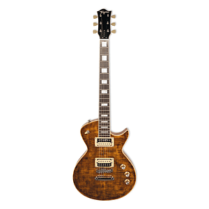 Guitarra Electrica LP Trans Amber c/Case MIRACH FLAMED D/TAMB Tagima