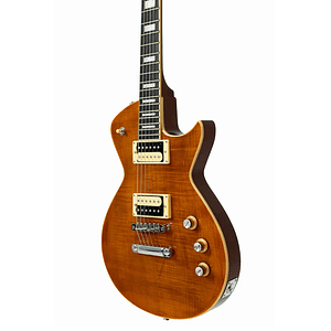 Guitarra Electrica LP Trans Amber c/Case MIRACH FLAMED D/TAMB Tagima