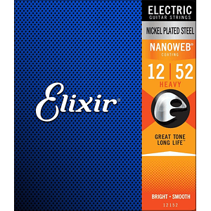 Cuerdas Guitarra Electrica Nanoweb 12-52 Nickel Plated 12152 Elixir