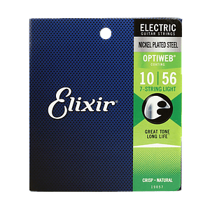 Cuerdas Guitarra Electrica 7 Cuerdas Optiweb 10-56 Nickel Plated 19057 Elixir