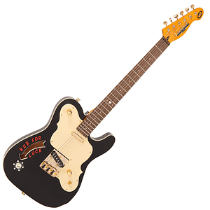 Guitarra Electrica Joe Doe 'Gambler' By Vintage Roulette Wheel Black C/Case