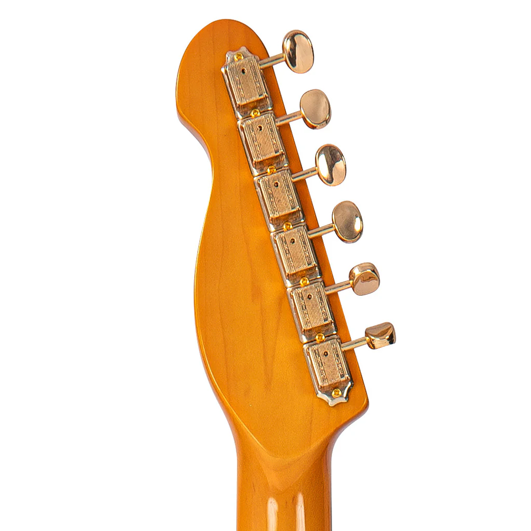 Guitarra Electrica Joe Doe 'Gambler' By Vintage Roulette Wheel Black C/Case 7