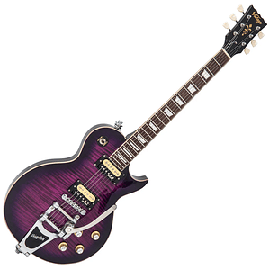 Guitarra Electrica V100 ReIssued w/Bigsby Flamed Purpleburst Vintage