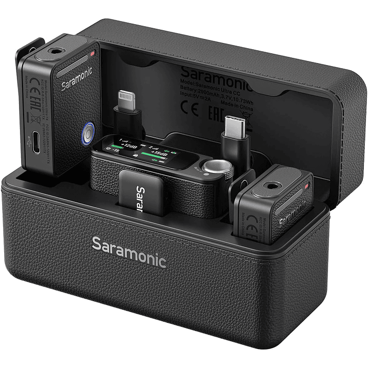 Microfono Lavalier Inalambrico 2 Canales ULTRA Saramonic 1