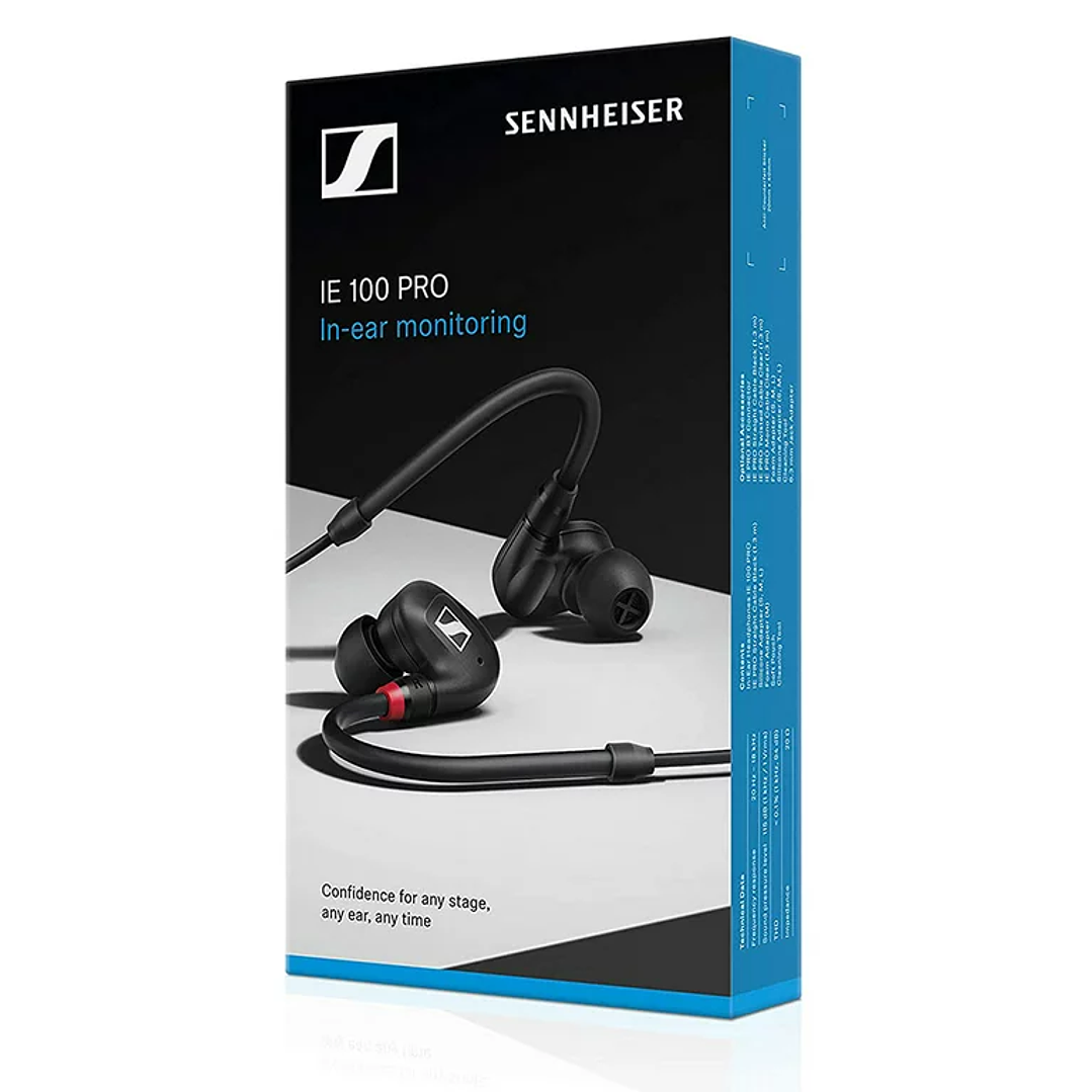 Audifonos Monitoreo In Ear Negros IE100PRO-BK Sennheiser 2