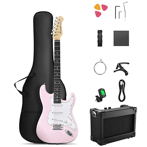 Pack Guitarra Electrica ST Shell Pink DST-80 EC6957 DONNER