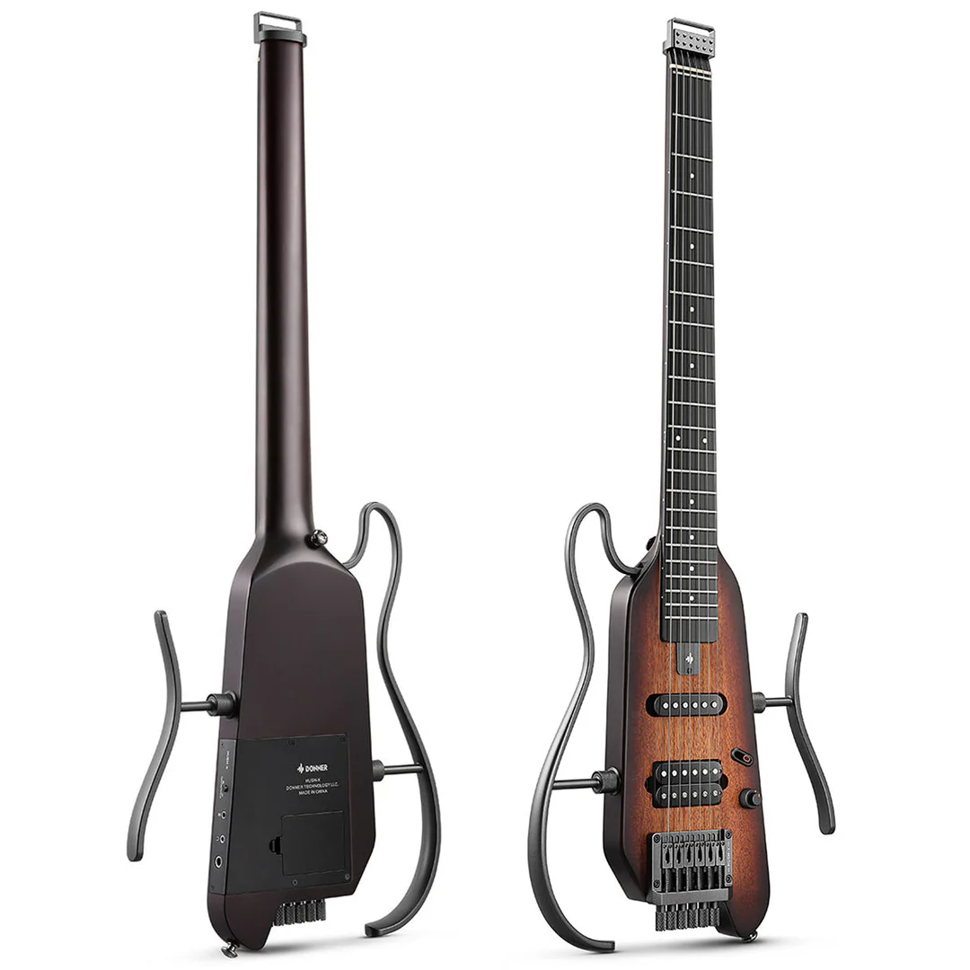 Guitarra Electrica HUSH-X Sunburst EC6807 DONNER