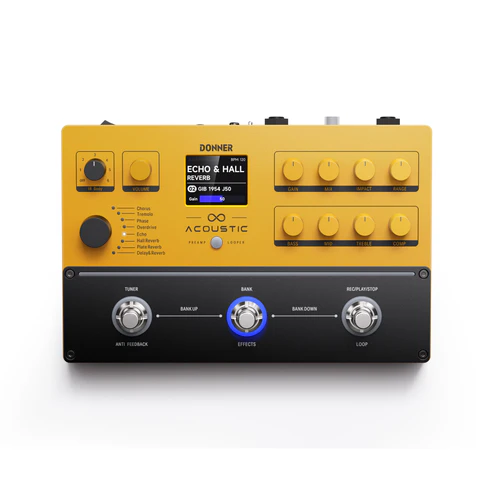 Multiefecto Pre Amp y Looper Guitarra Acustica EC7138 DONNER