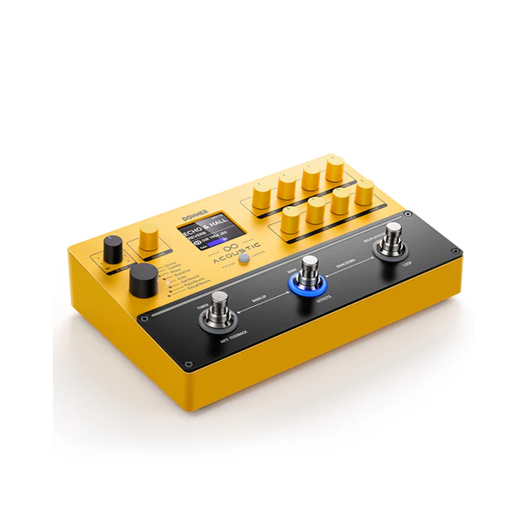 Multiefecto Pre Amp y Looper Guitarra Acustica EC7138 Donner 2