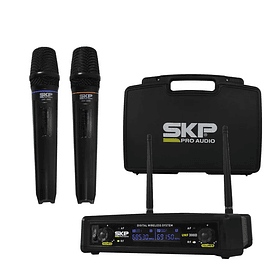 Sistema Microfono Inalambrico Doble UHF300D SKP