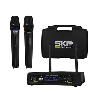 Sistema Microfono Inalambrico Doble UHF300D SKP