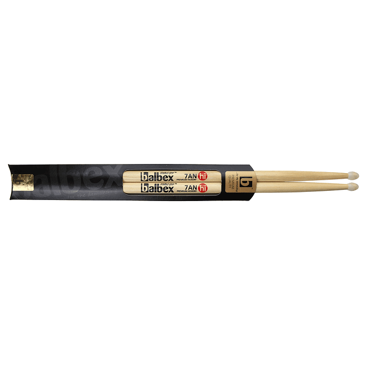 Baqueta Hickory 7A Punta Nylon HI7AN-7AN Balbex 1