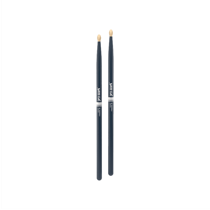 Baqueta Hickory 5B Punta Madera Azul TX5BW-BLUE Promark 2