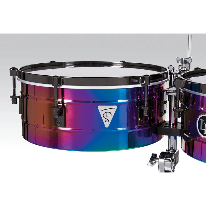 Timbales Tonny Succar 14 y 15 Rainbow Chrome LP257-TS LP 2