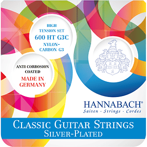 Cuerdas para Guitarra Clásica Nylon Alta Tensión 600HT-G3C Hannabach