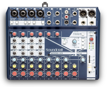 Mixer 12 Canales y USB con Efectos NOTEPAD-12FX Soundcraft